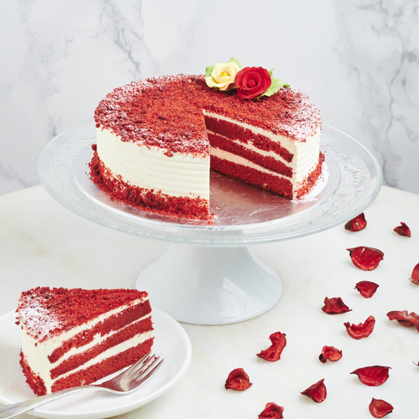 Red Velvet Cream Cheese Cake Eggless