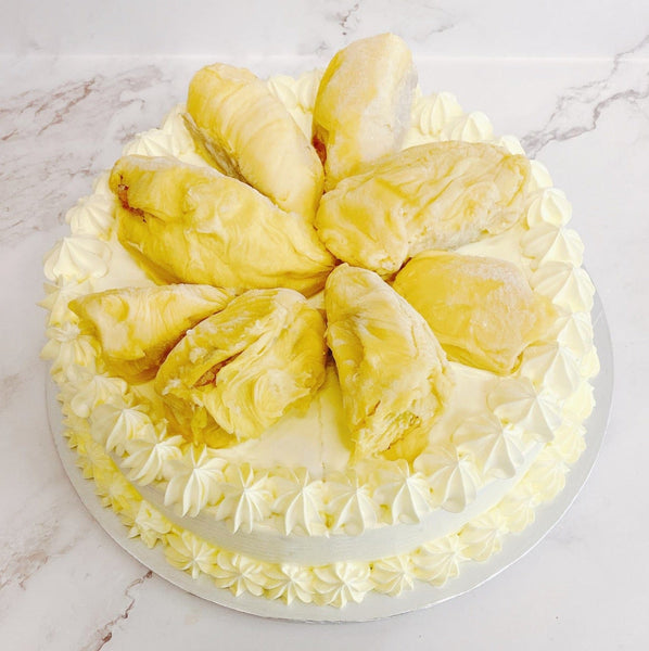 MSW Durian Cake Topped With Real Durian Fruit