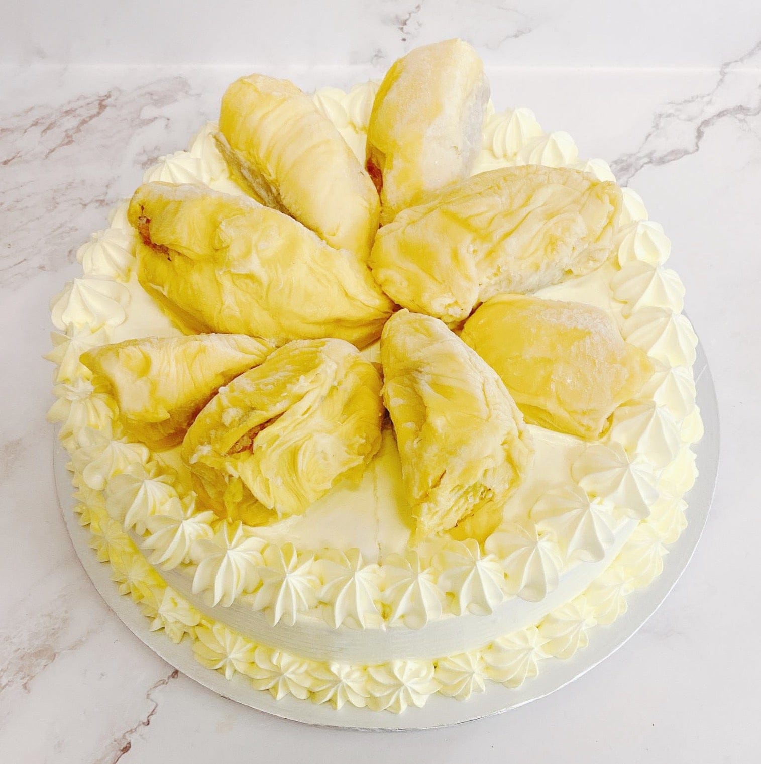 MSW Durian Cake Topped With Real Durian Fruit